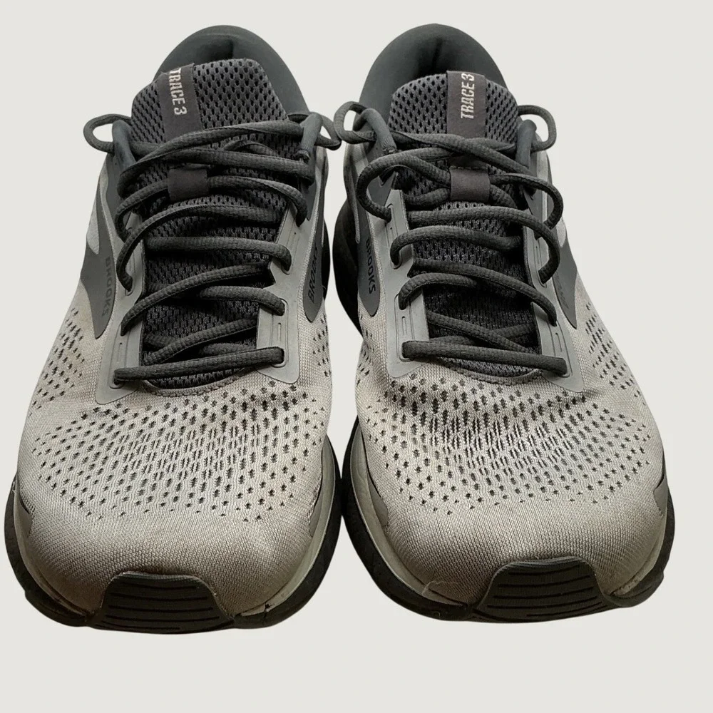 Brooks Trace 3 Mens Grey Black Running Shoes 1104121D049 Size 12 Medium D